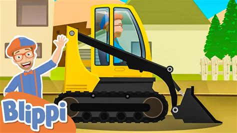 skid steer song blippi|skid steer videos for kids.